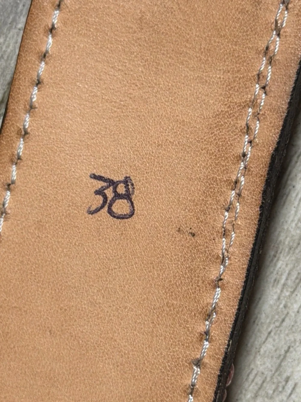Handcrafted Brown Leather and Pink Woven Belt